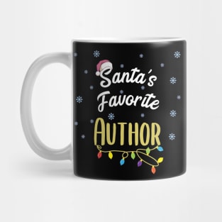 Santa's Favorite Author Writer Writing Gifts Mug